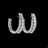 Dome Blaze Hoop Earrings